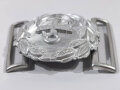Kriegsmarine Schloß für die Paradefeldbinde der Beamten. Aluminium 60 mm. Hersteller FLL . Sie erhalten ein ( 1 )  ungetragenes Stück in sehr gutem Zustand aus altem Herstellerbestand