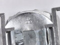 Kriegsmarine Schloß für die Paradefeldbinde der Beamten. Aluminium 60 mm. Hersteller FLL . Sie erhalten ein ( 1 )  ungetragenes Stück in sehr gutem Zustand aus altem Herstellerbestand