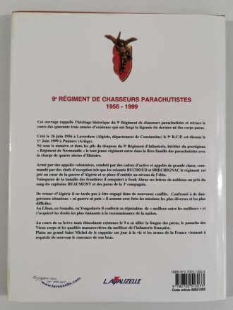 "9e Regiment De Chasseurs Parachutistes 1956 - 1999", Pierre Dufour, DIN A4, 140 Seiten