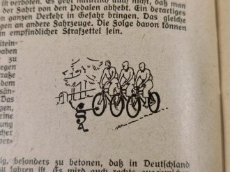 "Taschenbuch für den Radfahrer" blanko, Druckvermerk 1940, 48 Seiten