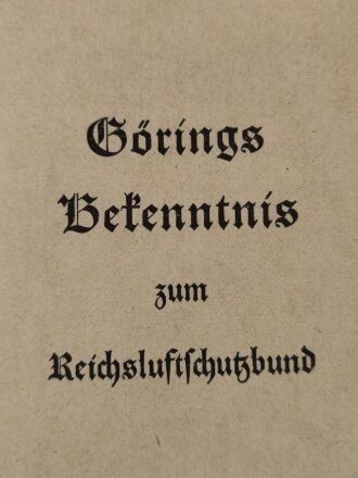 "Görings Bekenntnis zum...