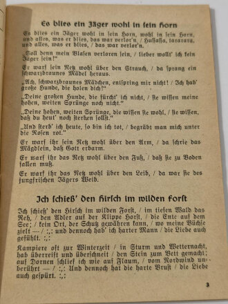 "Liederbuch - zusammengestellt von der Gaupropagandaleitung der NSDAP Gau Essen", 64 Seiten, DIN A6