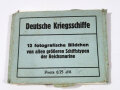 Deutsche Kriegsschiffe - 12 fotografische Bildchen von allen größeren Schiffstypen der Reichsmarine