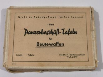 Umkarton für "1 Satz Panzerbeschuß-Tafeln...