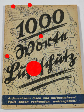 "1000 Worte Luftschutz", datiert 1939, 48...