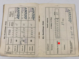 Schießbuch des Deutschen Jungvolks eines Jungenschaftsführer aus Frankenthal, Schießjahr 1940, DJ Schießauszeichnung verliehen