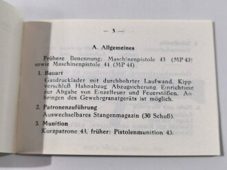 D 1854/3 Strumgewehr 44 (StG 44) Gebrauchsanleitung,...