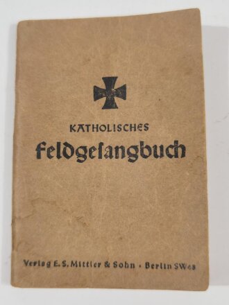 Katholisches Feldgesangbuch, datiert 1939, 95 Seiten, Kleinformat, gebraucht