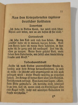 Katholisches Feldgesangbuch, datiert 1939, 95 Seiten, Kleinformat, gebraucht