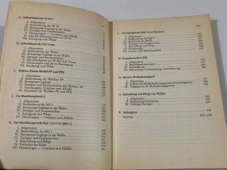 Deutschland nach 1945 "Waffenschmidt - Waffen und Munitionstechnisches Handbuch, 208 Seiten, DIN A5, datiert 1974