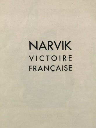 "Narvik, Victoire Francaise", 17 Seiten,...