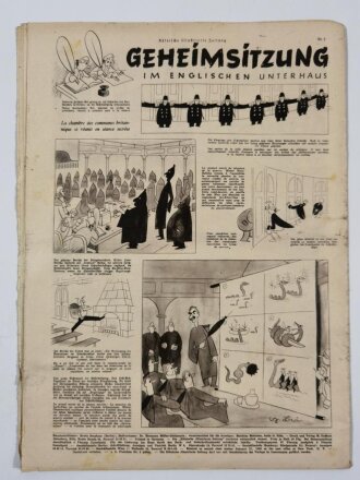 Kölnische Illustrierte Zeitung, Nummer 2, datiert 11. Januar 1940, "Die Wacht am Westwall",  über DIN A4