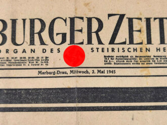Marburger Zeitung, Amtliches Organ des steirischen...