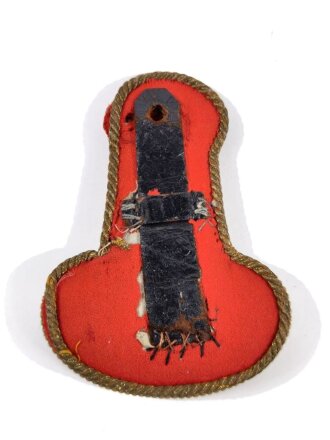 Bayern , einzelne Epaulette für Offiziere Modell 1848 zum Einschlaufen und  Knöpfen , Altersspuren