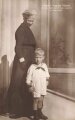 1. Weltkrieg, Ansichtskarte "Kaiserin Auguste Victoria mit Sohn des Prinzen Joachim in Haus Doorn"