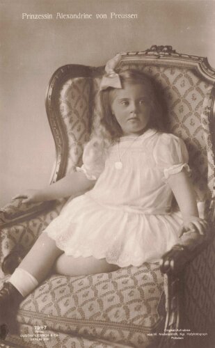 1. Weltkrieg, Ansichtskarte "Prinzessin Alexandrine...