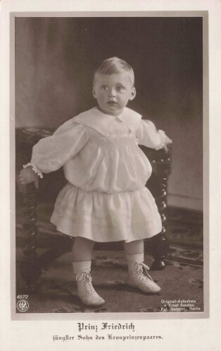 1. Weltkrieg, Ansichtskarte "Prinz Friedrich, jüngster Sohn des Kronprinzenpaares"