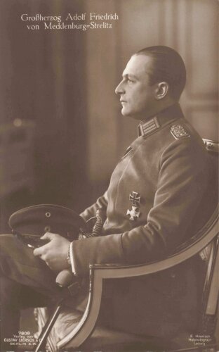 1. Weltkrieg, Ansichtskarte "Großherzog Adolf Friedrich von Mecklenburg-Strelitz"