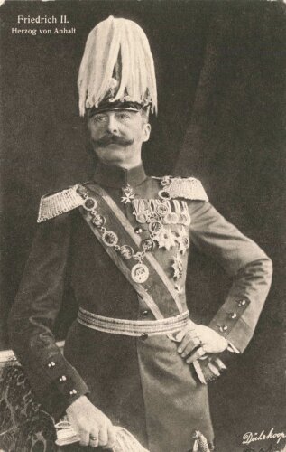 1. Weltkrieg, Ansichtskarte "Friedrich II. Herzog von Anhalt"