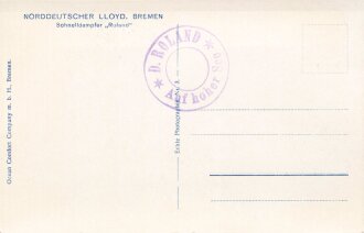 Ansichtskarte "Norddeutscher Lloyd Bremen - Schnelldampfer Roland"