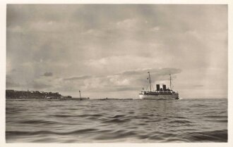 1. Weltkrieg, Ansichtskarte "Norddeutscher Lloyd Bremen - Schnelldampfer Roland vor der Hafeneinfahrt von Helgoland"