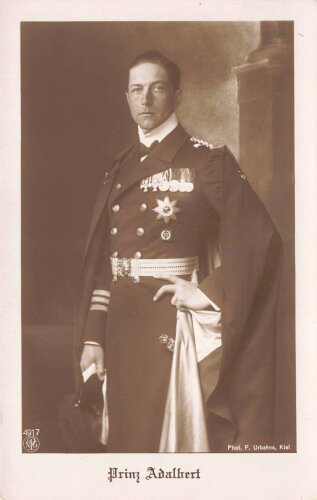 1. Weltkrieg, Ansichtskarte "Prinz Adalbert"