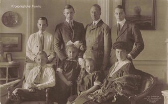 1. Weltkrieg, Ansichtskarte "Kronprinzliche Familie"
