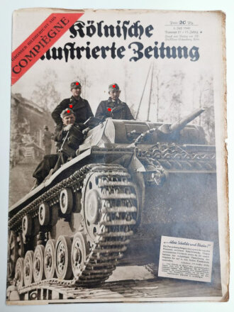 Kölnische Illustrierte Zeitung, Nummer 27, datiert 4. Juli 1940, "...über Schelde und Rhein!"
