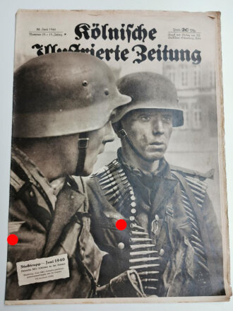 Kölnische Illustrierte Zeitung, Nummer 25,  datiert 20. Juni 1940, "Stoßtrupp - Juni 1940"