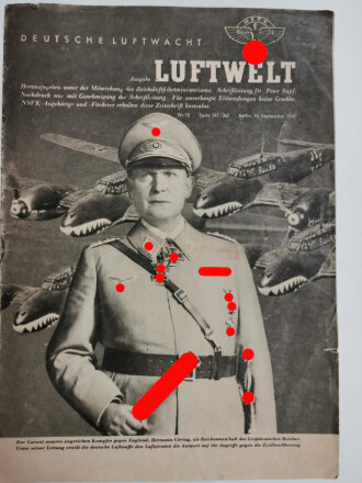 Deutsche Luftwacht Ausgabe Luftwelt, Nr. 18, 15. September 1940