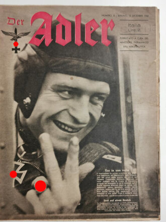 Der Adler, Italia "Tre in una volta/Drei auf einen Streich", Heft Nr. 25, 15. Dezember 1942