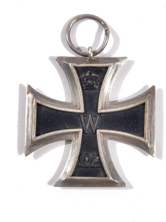 1. Weltkrieg, Eisernes Kreuz 2. Klasse 1914, Hersteller " ED " im Bandring, Kern gebrochen