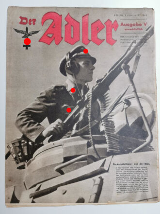 Der Adler Ausgabe V "Stukaleitoffizier vor der HKL", 3. Juni-Heft 1944