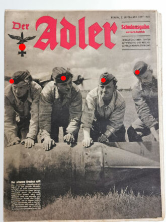 Der Adler Schulausgabe "Der schwere Brocken rollt", 2. Sptember-Heft 1943