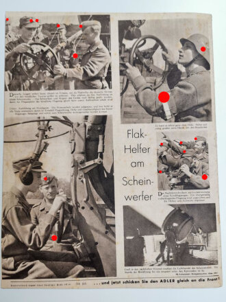 Der Adler Schulausgabe "Fünfzehn an einem Tag", 1. Sptember-Heft 1943