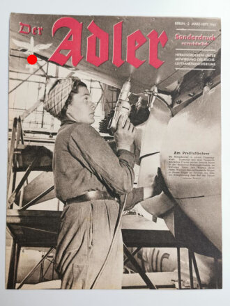 Der Adler Sonderdruck "Am Preßluftbohrer", 2. März-Heft 1943