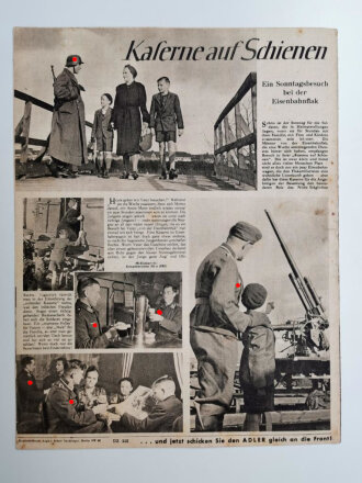 Der Adler Schulausgabe "Fallschirmjäger stoßen vor", 1. Juli-Heft 1943