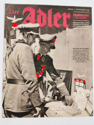 Der Adler Schulausgabe "Nach dem 600. Feindflug", 1. August-Heft 1943