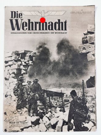 Die Wehrmacht "Nach 25 Tagen!", Heft Nr. 15,...
