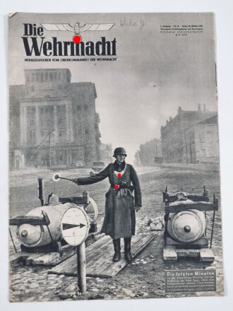 Die Wehrmacht "Die letzten Minuten", Heft Nr. 22, 20. Oktober 1943