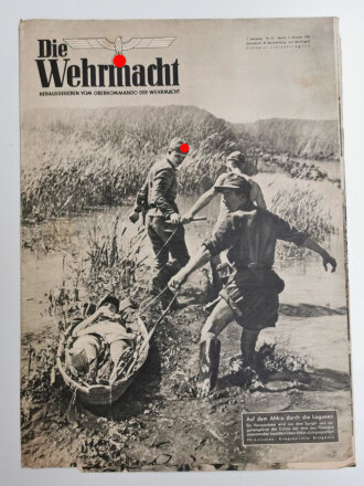 Die Wehrmacht "Auf dem Ahkio durch die Lagunen", Heft Nr. 21, 7. Oktober 1943