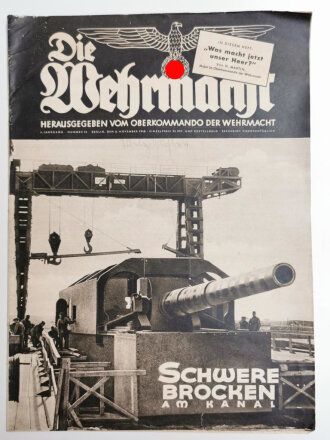 Die Wehrmacht "Schwere Brocken am Kanal", Heft Nr. 23, 6. November 1940