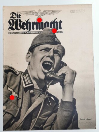 Die Wehrmacht "Batterie - Feuer!", Heft Nr. 22, 22. Oktober 1941