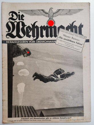 Die Wehrmacht "Erdenball und Himmelweiten, gibt es schönres Kampfrevier", Heft Nr. 23, Erste Dezember-Ausgabe 1938
