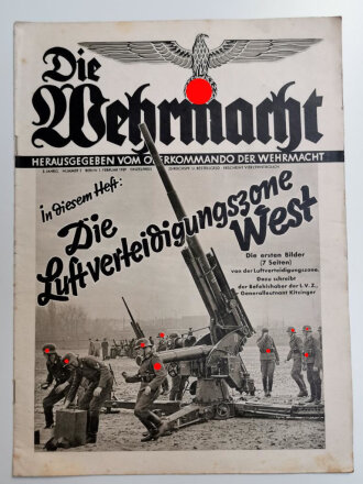 Die Wehrmacht "Die Luftverteidigungszone West", Heft Nr. 3, 1. Februar 1939