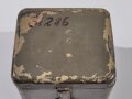 Transportkasten für Richtaufsatz 35 zum 80mm Granatwerfer 34 der Wehrmacht. Norwegisch überlackiertes Stück