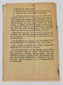 Merkblatt 29-18 "Einsatz und Verwendung von Flammenwerfern" von 9.11.43, 28 Seiten, DIN A6