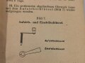 Merkblatt 29a/16 "Flußtreibminen" von 1.3.43, 52 Seiten, DIN A6, letzte Seite lose