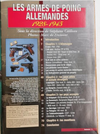 "Gazette des Armes - Les Armes de Poing Allemandes 1928-1945", 78 Seiten, französisch, aus Raucherhaushalt