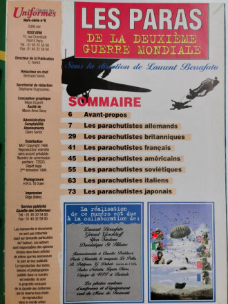 "Gazette des Uniformers - Les Paras de la...